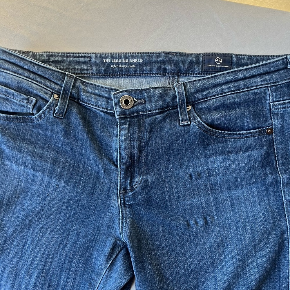 Ag Adriano Goldschmied Blue Jeggings Classic Denim